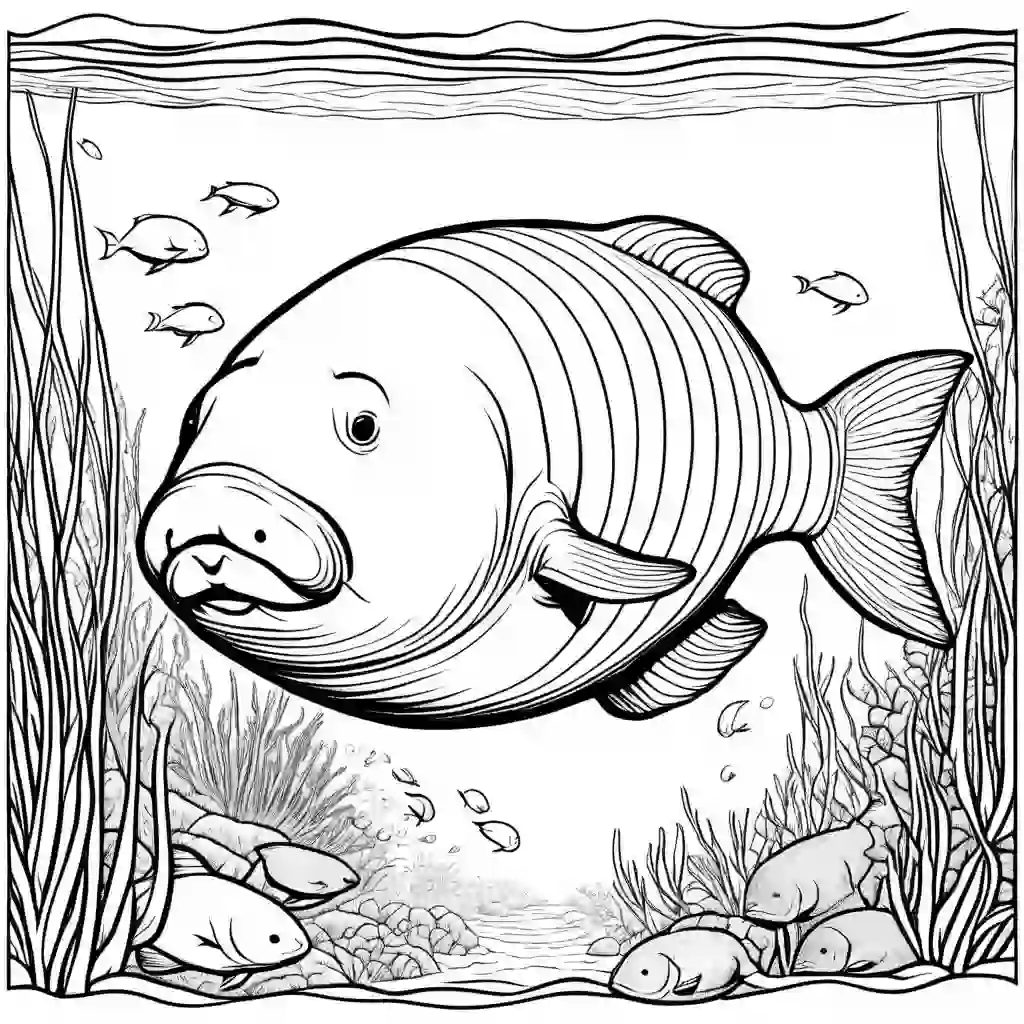 Dugongs coloring pages